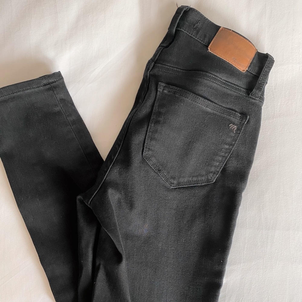 NWOT Madewell Black High Rise Skinny Jeans - Picture 4 of 6